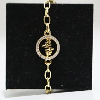 LUXON COLLECTION GOLD NABIZ FİGÜRLÜ ÇELİK GOLD BİLEKLİK